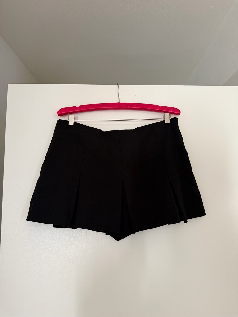 ZARA BLACK TAILORED MINI SKIRT W/ BUILT IN SHORTS